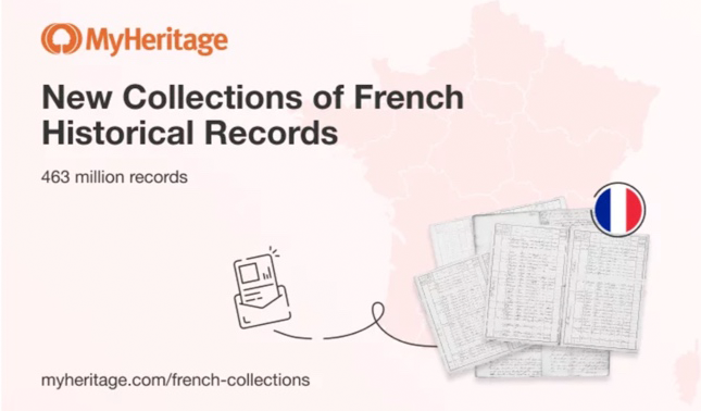 463 Million Historical French Records Published by MyHeritage