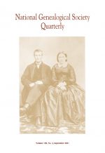 National Genealogical Society Quarterly