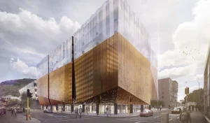 Concept image showing the new Archives NZ building