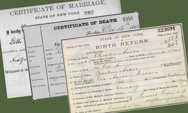 New York Announces Free On-Line Access to Historical Vital Records