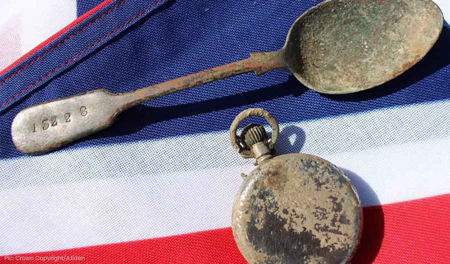 Spoon Leads to Military Burial of Two WW1 Soldiers