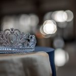 silver-colored crown