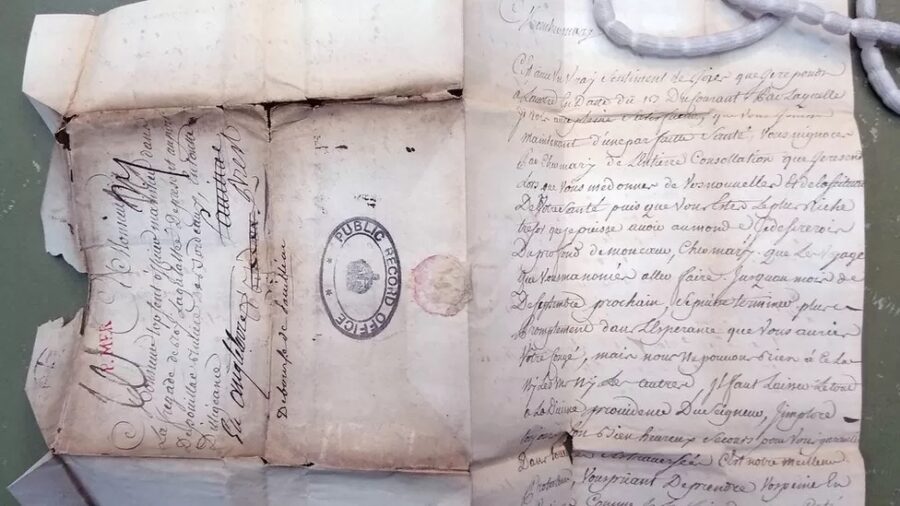 Letters destined for French sailors in the Seven Years War finally opened