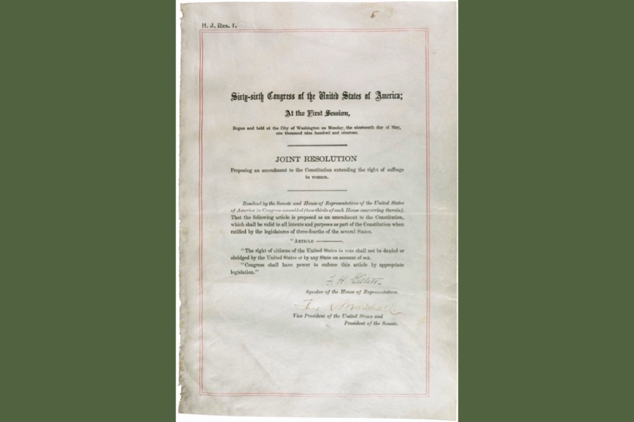 National Archives to add 19th amendment to permanent ‘Charters of Freedom’ display