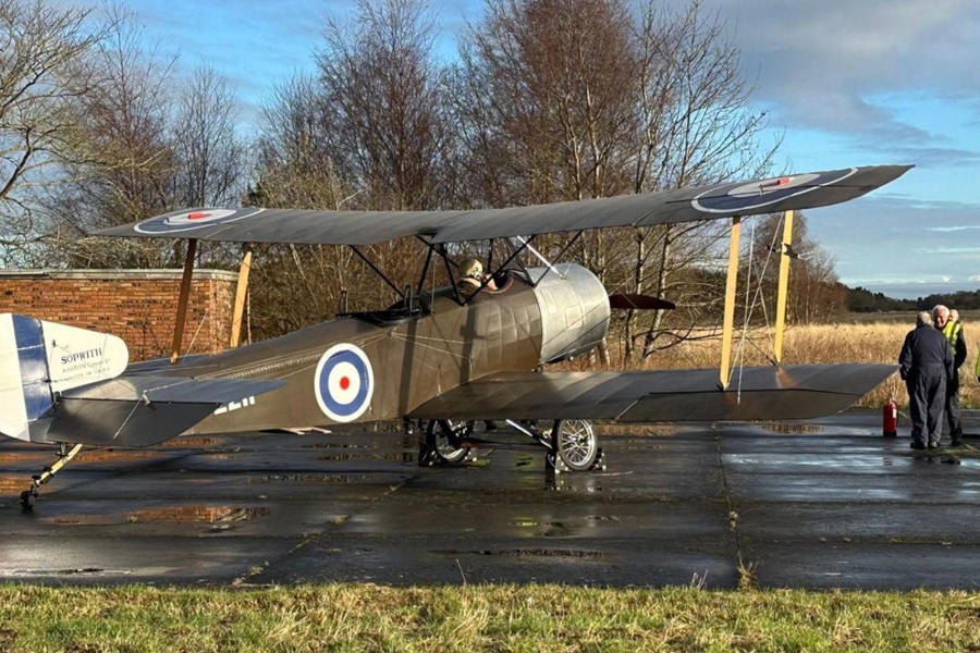 A tribute to the past – replica sopwith 1½ strutter takes to the skies after decades of dedication